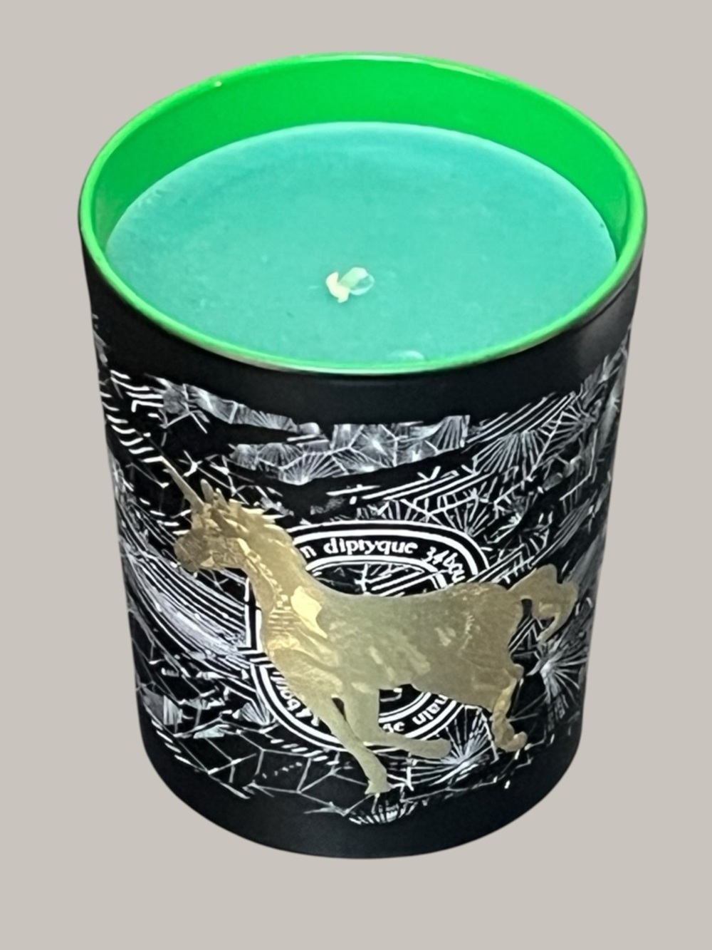 Limited Edition DIPTYQUE -frosted forest Horse 🐎 Candle Paris 2017 6.5 oz / 190g